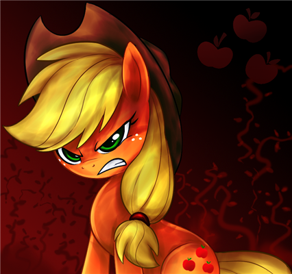 applejack angry