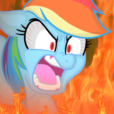 rainbow dash angry