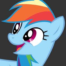 rainbow dash happy